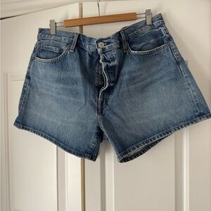 Agolde Parker Long Denim Shorts NWT